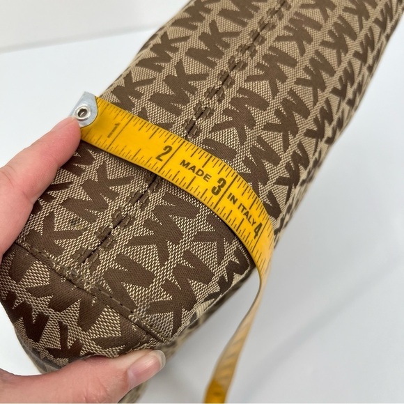 Michael Kors MK Jet Set Signature Tote Beige/Ebony/Mocha - Picture 13 of 13